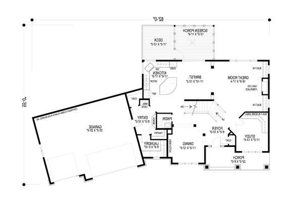 Lower Floorplan image of The Heartland House Plan